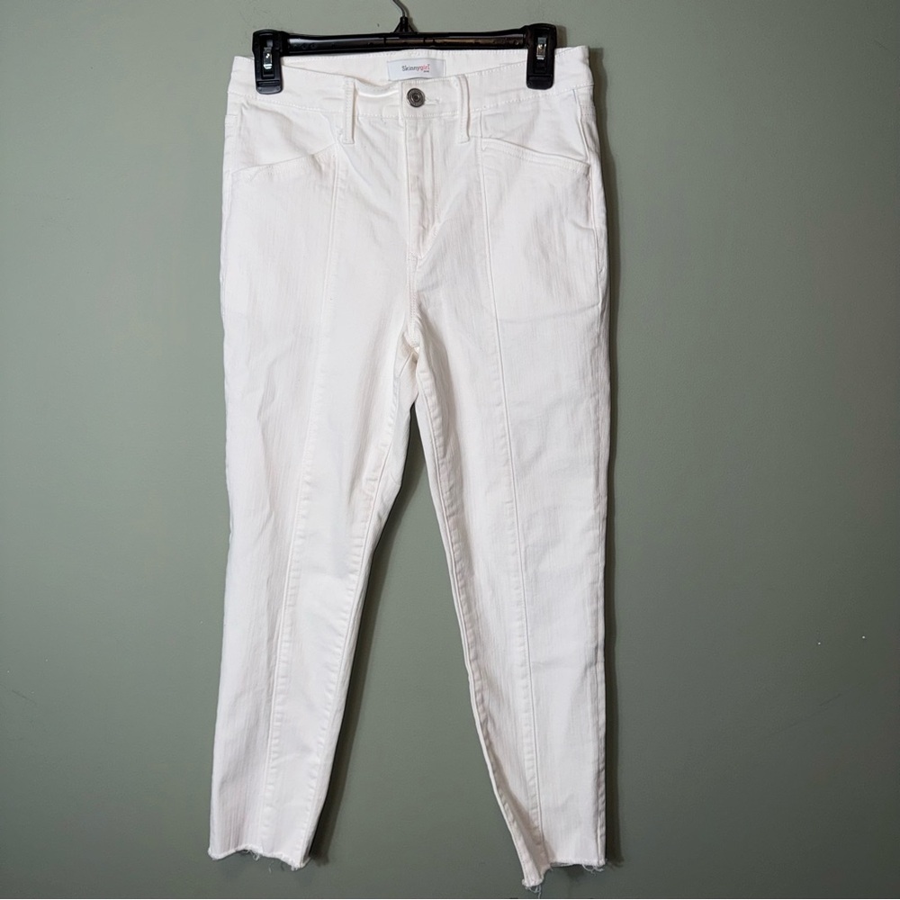 Skinnygirl Jeans Women’s White Reagan Seamed Skinny‎ Jeans Size 29/8